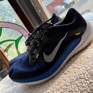 Nike Winflow Black and Blue Athletic Sneakers